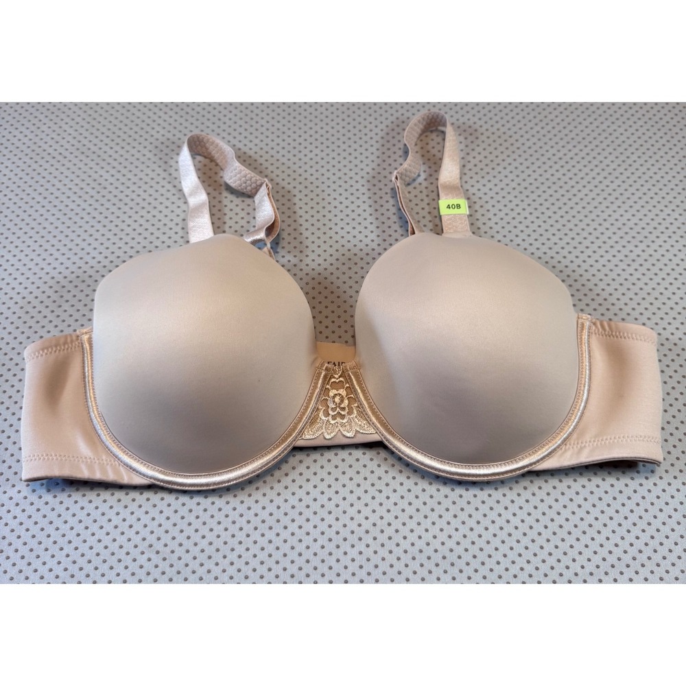 NEW Vanity Fair Body Caress Full Coverage Underwire Bra 76380 Tan 40B